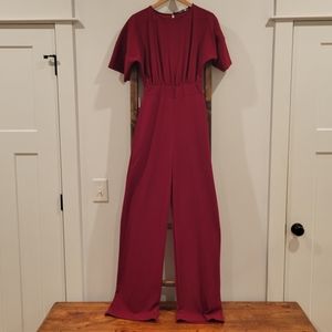 Tall red jumpsuit